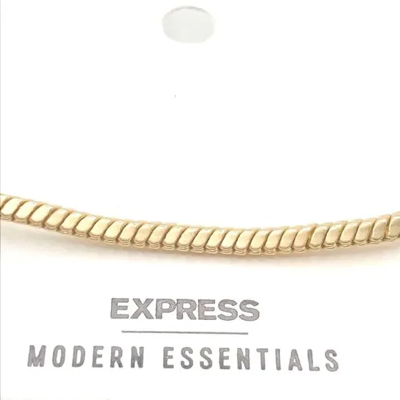 Express Gold Round Chain Tennis Bracelet - Picture 2 of 5